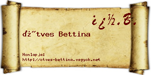 Ötves Bettina névjegykártya
